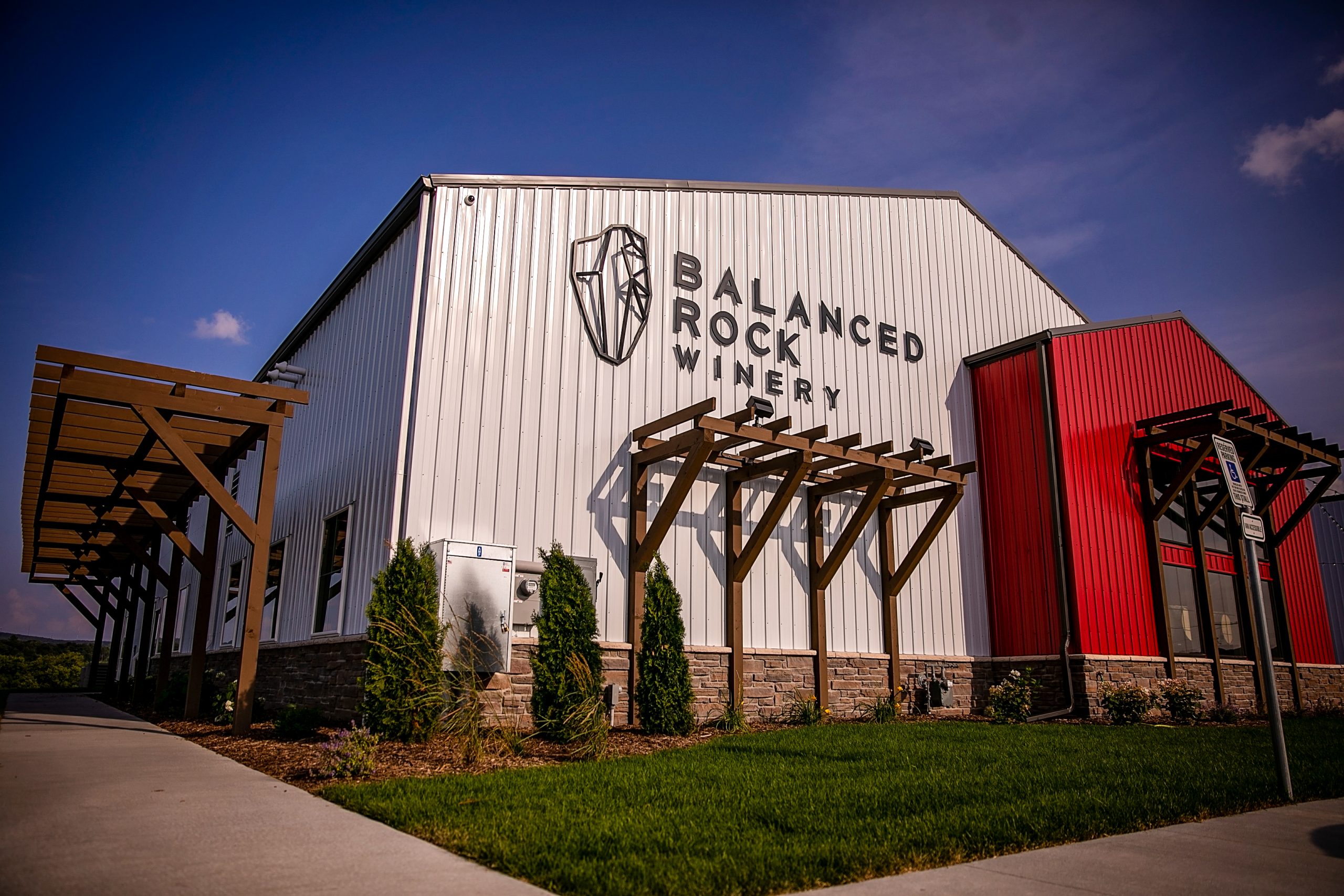 Exterior front of the Balanced Rock Winery