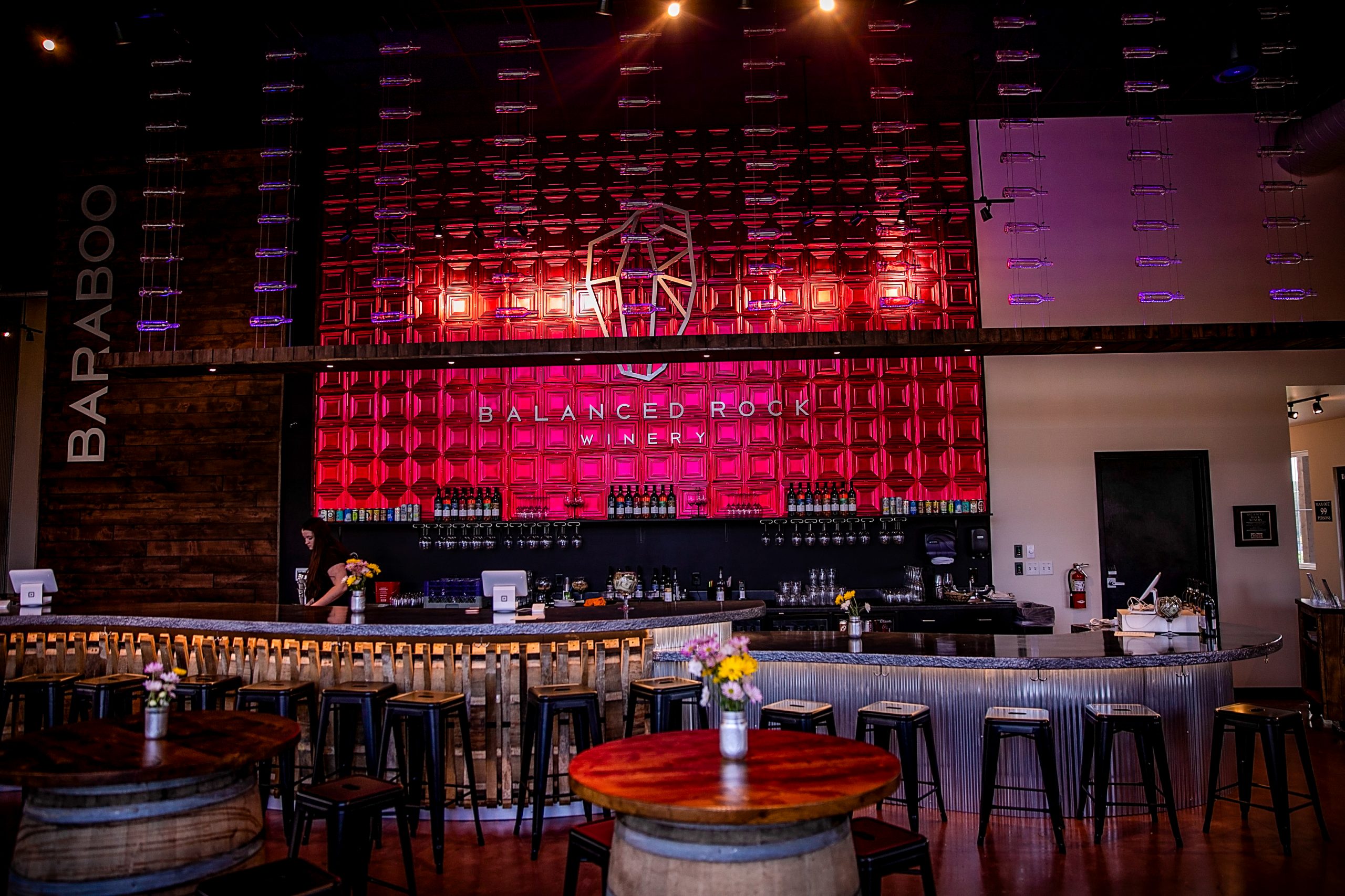 Interior bar of Balanced Rock Winery